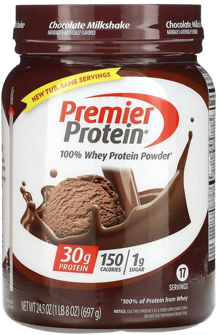 아이허브 100% 유청 단백질 분말 초콜릿 밀크셰이크 맛 697g(1lb/8oz), 1개 - 쿠팡