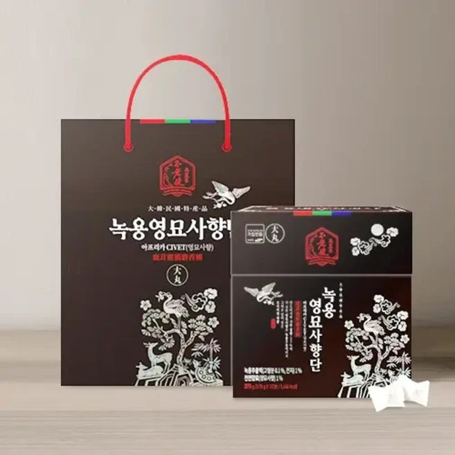 TM 침향 함유 녹용영묘사향단3.75g, 1박스, 100정