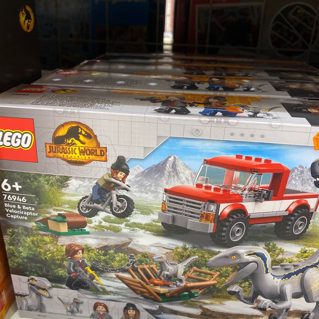 쥬라기월드 쥬라기공원 블루와 베타 벨로키랍토르 포획 레고 76946, 혼합색상, 1