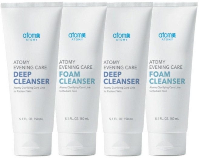 애터미 이브닝케어 딥클렌저 150ml 2개 + 폼클렌저 150ml 2개