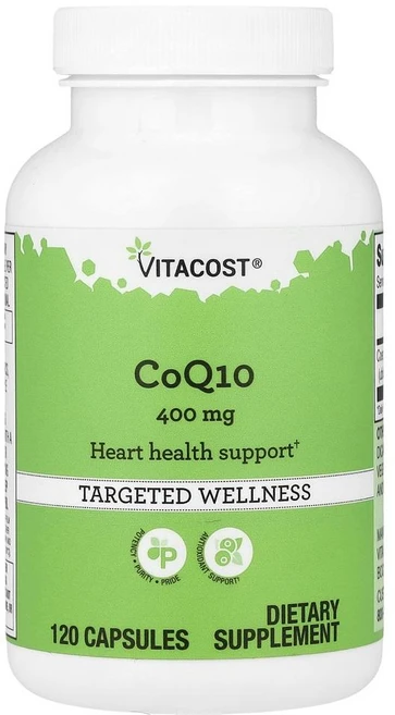 비타코스트 코큐텐 400mg Vitacost CoQ10 400 mg 120정, 1개 - 쿠팡