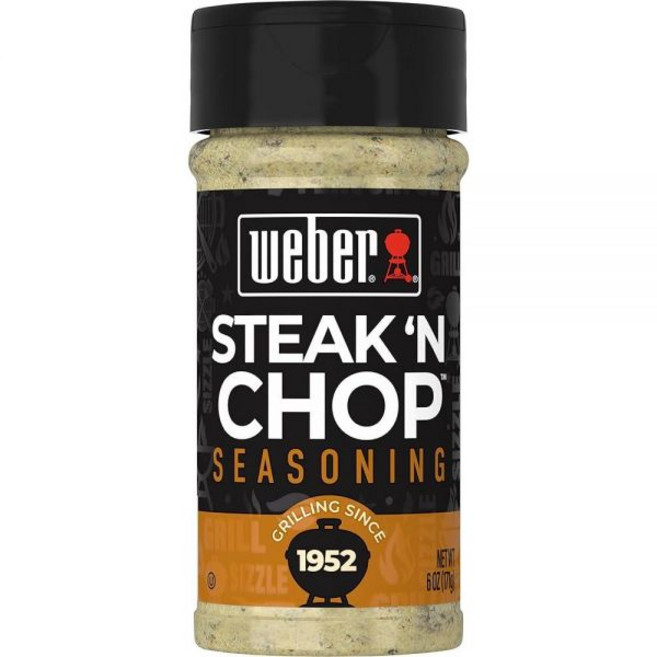 Weber Chicago 스테이크 시즈닝 156.9g(5.5oz) 쉐이커 (6개 팩), 6 Ounce (Pack of 1), 6 Ounce (Pack of 1)