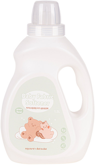 아가드X돗투돗 아기 섬유유연제 유아 고농축 세탁 섬유유연제 약산성, 1.5L, 1개