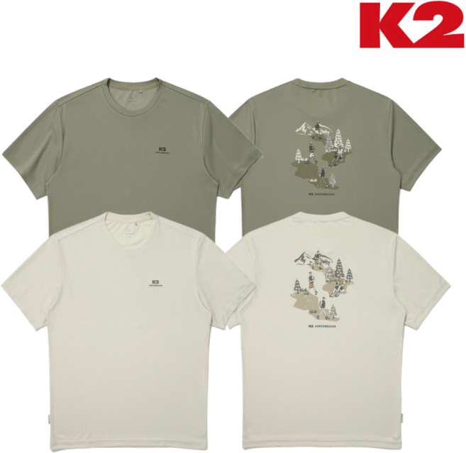 [정상가 : 59 000] K2 공용 남성 여성 티셔츠 메쉬 쿨맥스 흡습속건 가벼움 시원함 부드러움 여름 반팔티 일상 데일리 등산 캠핑 운동 헬스 러닝 산책 여행 휴가 상의
