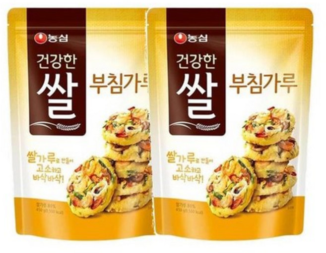 농심 건강한 쌀 부침가루 450g 2개, 3세트