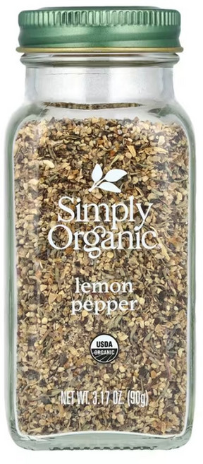 Simply Organic 다양한 요리에 풍미와 맛을 더해 주는 레몬 페퍼 시즈닝 90g 1개