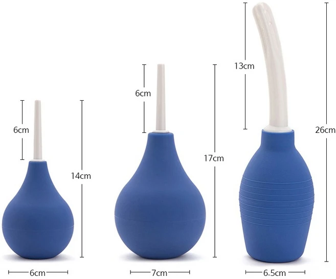 더바몰 실리콘 애널 펌핑 애널세척기 관장기, 1개, 블루(소) - 쿠팡