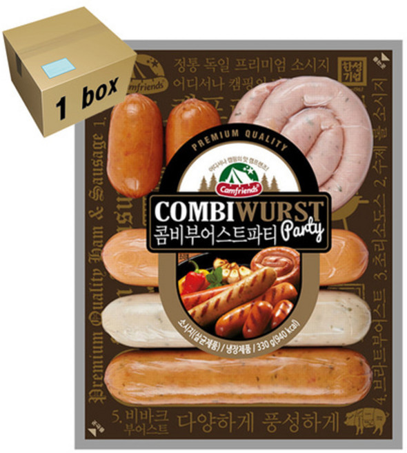 캠프렌즈 콤비부어스트파티 (330g x15개) 1box, 15개, 330g