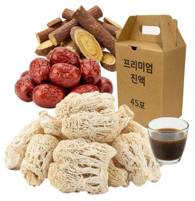 노루궁뎅이버섯 진액 엑기스 국산 원료 100% 선물세트, 45개, 110ml