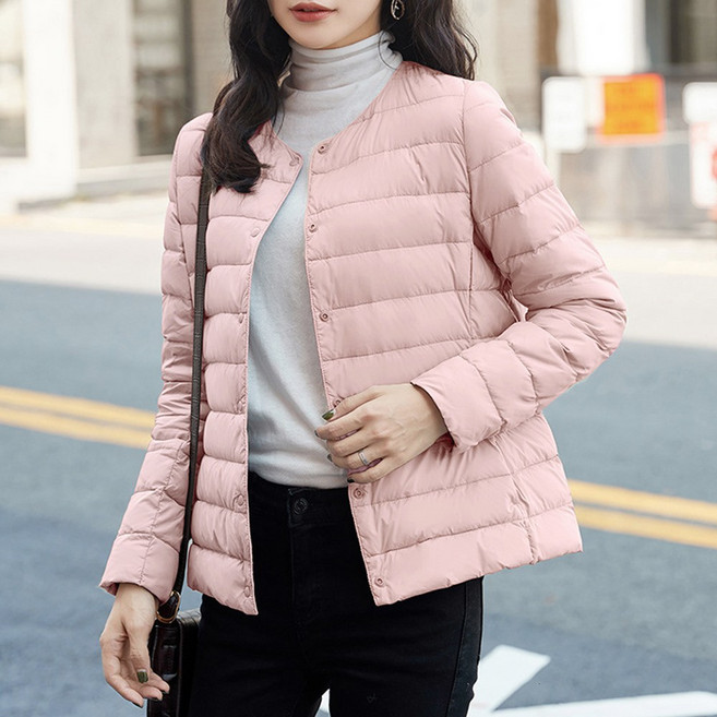 믹스블링 여성 경량 패딩 오리털 빅사이즈 점퍼 아우터