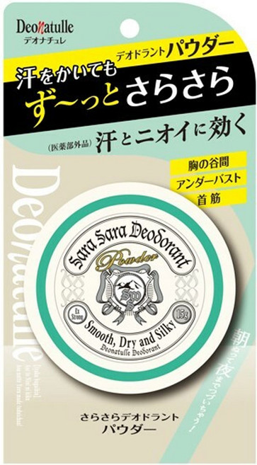 데오나츄레 사라사라 데오드란트 파우더 본품 15g, 1개
