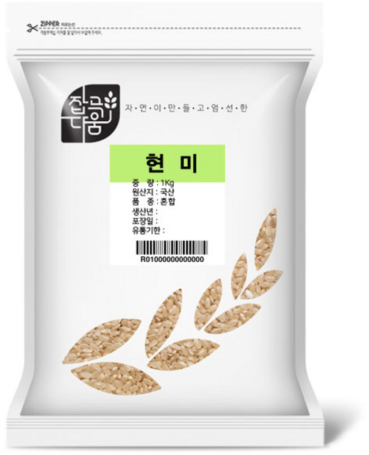 잡곡다움 국산 현미쌀, 1개, 2kg