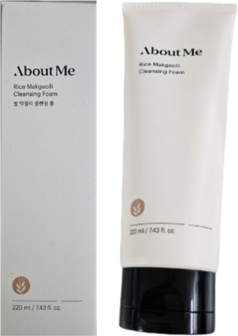어바웃미 쌀 막걸리 클렌징 폼 220ml (대용량), 1개