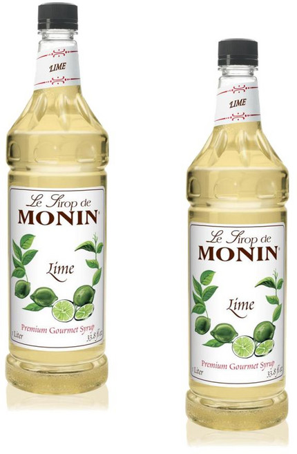 모닌 라임 시럽 Monin Lime Syrup, 2개, 1L