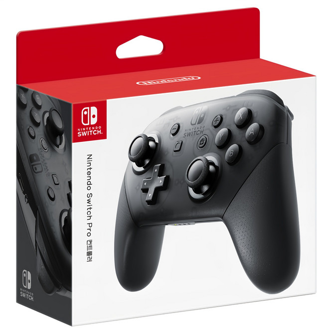 닌텐도 스위치 프로 컨트롤러 + USB 충전케이블, 한국어판, 1개