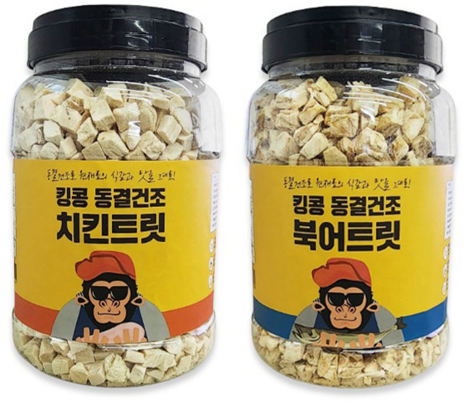 킹콩 대용량 동결건조 치킨 북어 큐브 강아지트릿영양간식 고양이간식, 북어큐브, 250g, 1개