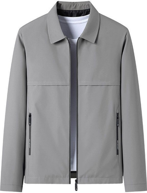 봄 가을 남성용 점퍼 캐주얼 남자 재킷 중년 아빠룩 바람막이 빅사이즈 남성 트렌치 코트 YJW