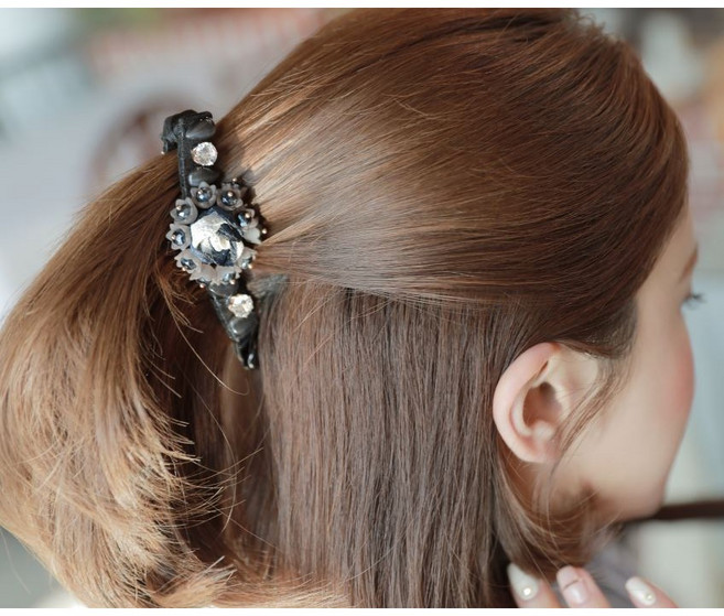 꽃피우다 바나나 헤어핀 머리핀 (hp760)