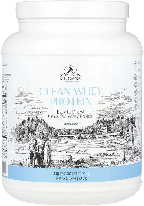 몸관리하세요 겨울입니다 Mt. Capra 클린 유청 단백질 바닐라 빈 453g(16 oz) 특별관리진행, MtCapra클린유청단백질바닐라빈453g16oz, 453g, 1개 - 쿠팡
