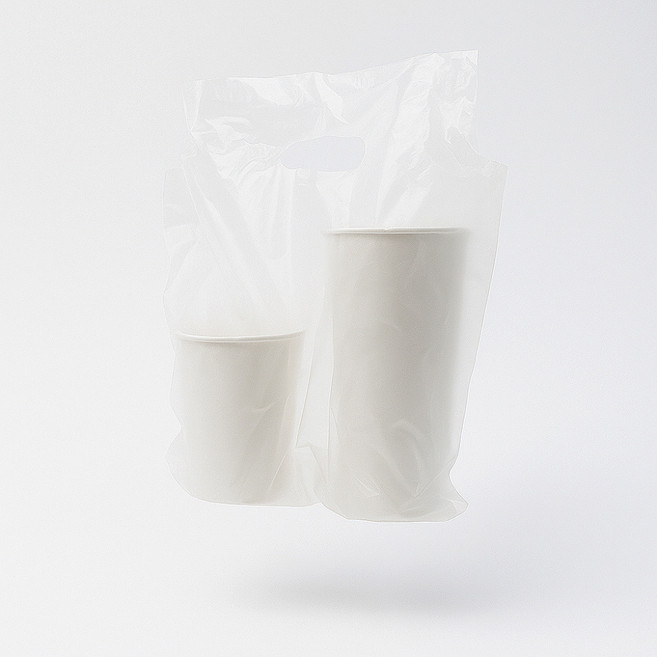 보니팩 비닐 컵캐리어 2구, 200개입, 1개