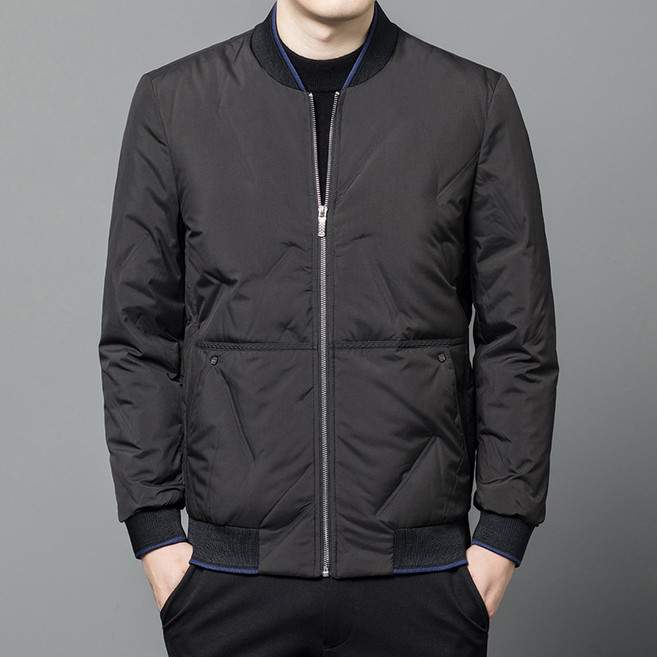 DFMEI 칼라 오리 털 패딩 남성 경량 겨울 기모 야구 점퍼를 선 보였다. 내일신사복