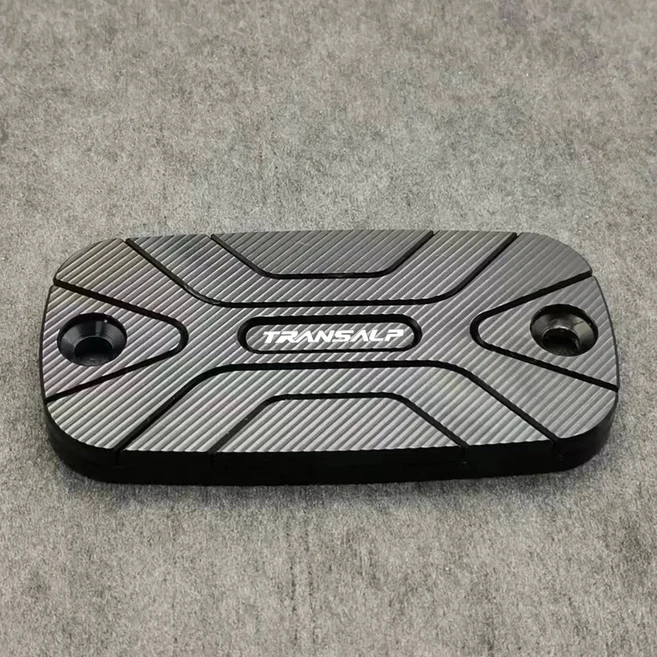 750 브레이크 유체 저장소 오일 탱크 캡 연료 장식 펌프 커버 오토바이 혼다 TRANSALP 에 적합, 05 Black