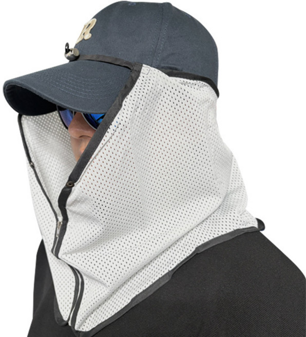 쿨링 모자 썬가드 지퍼형 얼굴가리개 햇빛가리개 야외 자외선차단 냉감 선가드