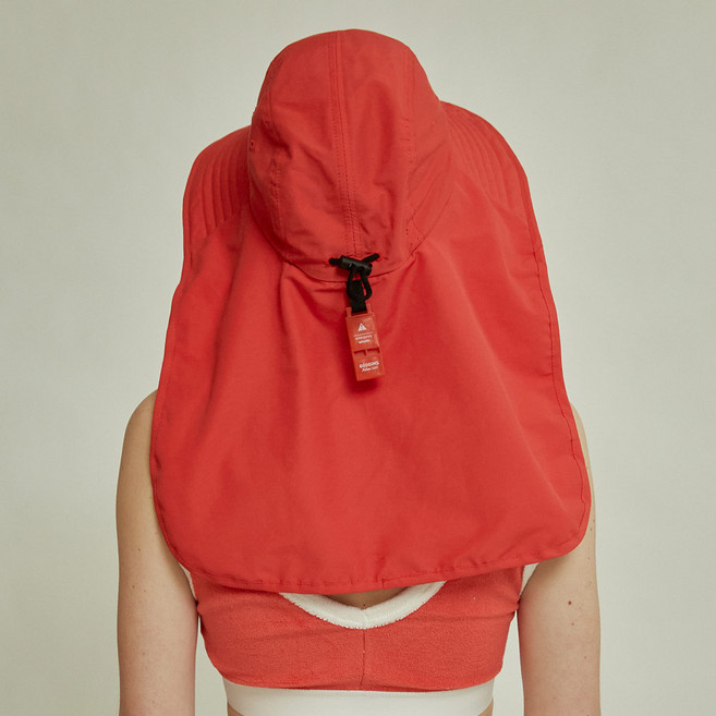 [여행/물놀이/아웃도어]넥커버 서핑햇 무지타입 ver2.0, 레드