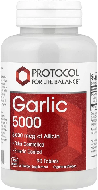 Protocol for Life Balance 갈릭 5000 5000mcg 90정, 4개 - 쿠팡