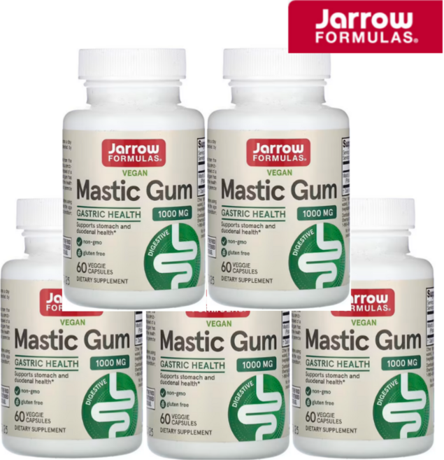 자로우 매스틱검 60 베지캡슐, 60정, 5개