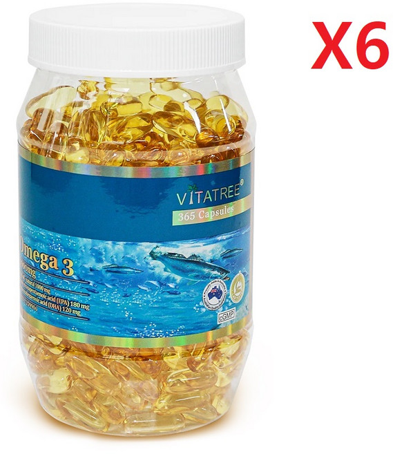 비타트리 오메가3 1000mg 365정 X6, 6개