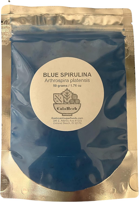 이스트코스트 슈퍼푸드 오션 블루 스피루리나 분말 파우더 50g East Coast Superfoods Ocean Blue Spirulina Powder, 1개
