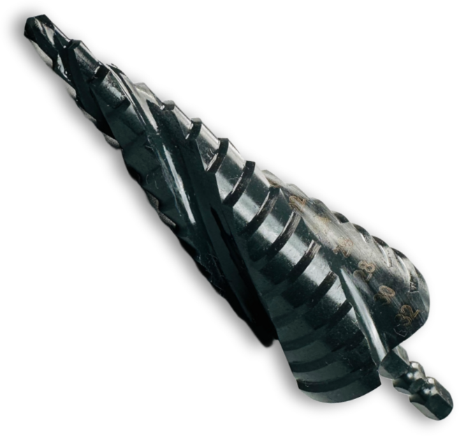 스텝드릴 기리 비트 철 홀쏘 스탭 목재 철판 겸용 임팩용 고급형 (스텐용), 1개