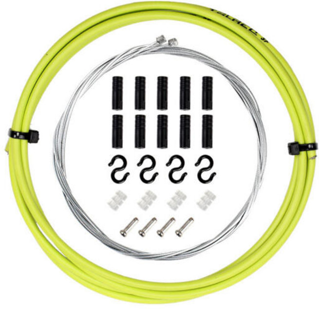 자전거 MTB 로드용 브레이크 변속기 케이블 와이어 set, 5mm 브레이크 선 세트 화이트, 1개