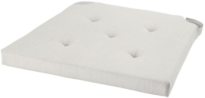 이케아 JUSTINA 유스티나 의자패드 방석쿠션 그레이 101.750.04, 단품