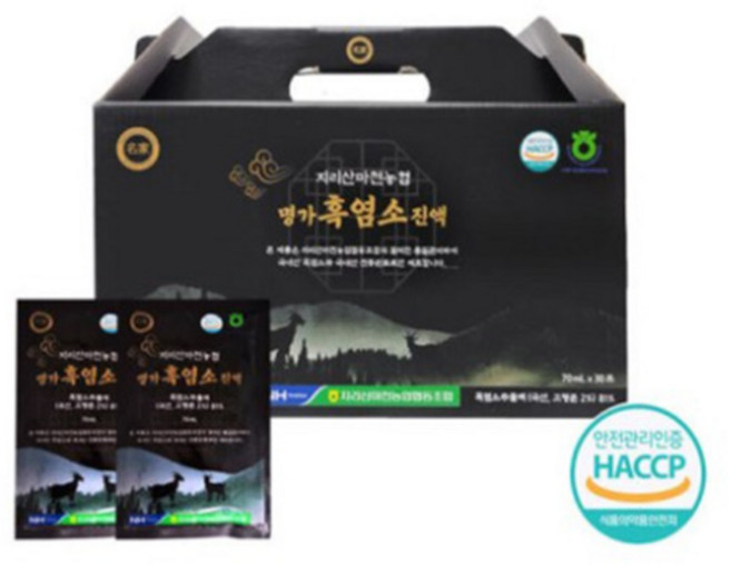 (추천)지리산 흑염소진액 흑염소 진액 즙 엑기스 파우치 흑염소즙 몸보심 효도선물, 60개, 70ml