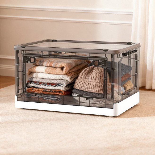 YEAAYE 가정용 접이식 폴딩박스, 1개, 티 화이트