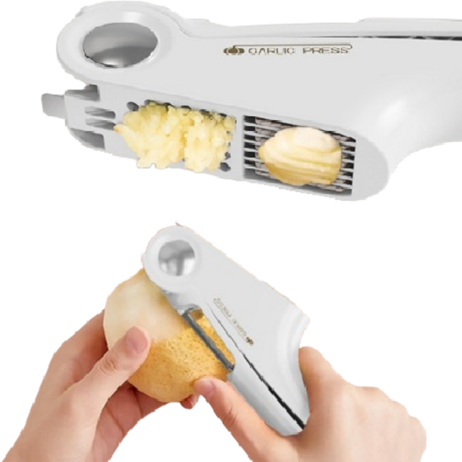 생활활력소 마늘슬라이서 다지기 필러 다용도 채칼 겸용 감자칼, 1개