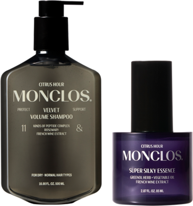 몽클로스 벨벳 볼륨 샴푸 500ml + 슈퍼 실키 에센스 85ml, 1개