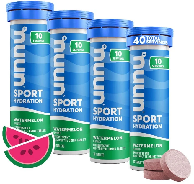 Nuun 눈스포츠 하이드레이션 스포츠드링크 전해질 발포정 시트러스 감귤 10정 x 4개 - 쿠팡