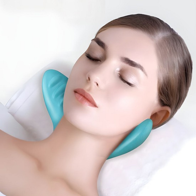 일자목 베개 경추 스트레칭 넥스트레쳐 디스크 척추 핸드목마사지기 나비 커브형 S345, 단품, 1개