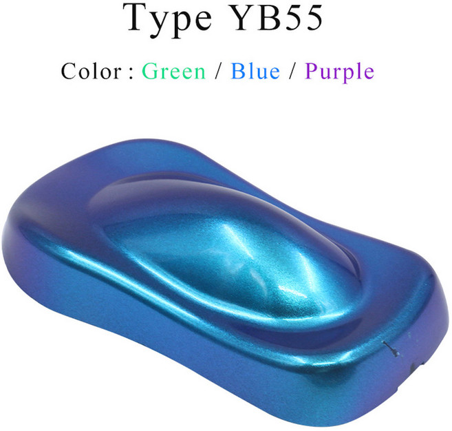 다색 카멜레온 파우더 안료 코팅 아크릴 페인트 먼지 염료 자동차 예술 공예 DIY 네일 장식 10 20 30g, 10g, YB55