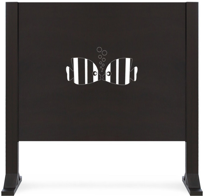 우드림 업소용 인테리어 공간분리 파티션 가림막 칸막이, 다크브라운, 01