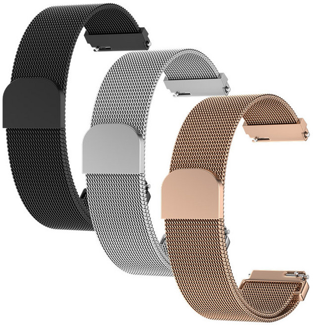 WAPIK 메탈 스트랩 22mm 호환가능 시계줄 스마트워치 밴드