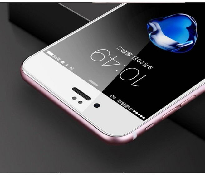 iPhone 7/8 Plus 防窺鋼化玻璃保護膜 隱私保護貼 (2片裝) 白色, 2個