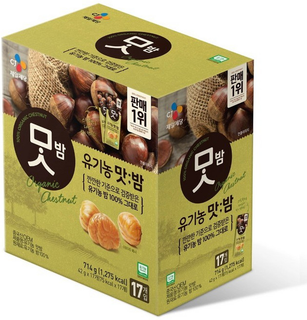 CJ맛밤 유기농 맛밤, 714g, 1개