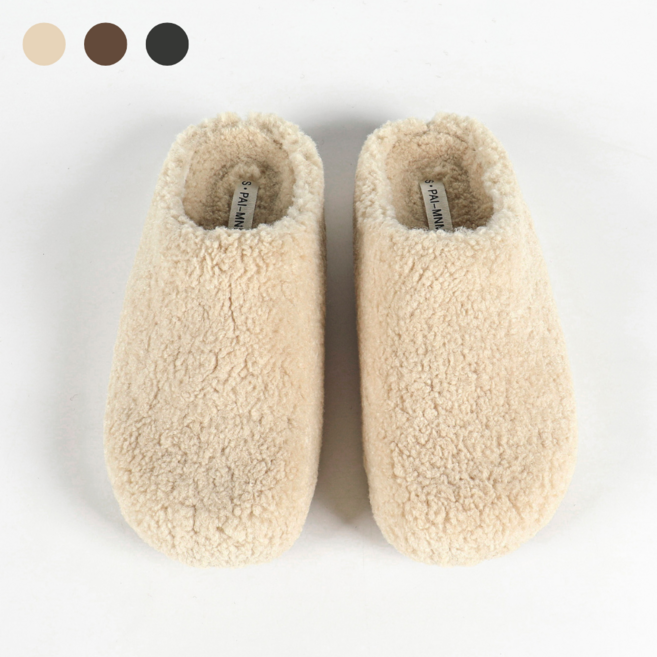 페조 여성 슬리퍼 키높이 뮬 양털 기모 블로퍼 PZSPFR 1107