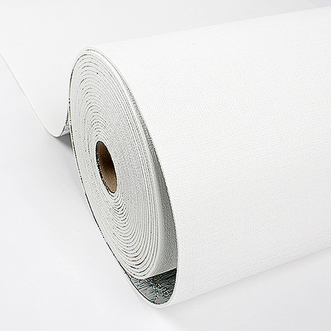 접착식 단열벽지 곰팡이벽지 보온벽지 결로방지, 화이트 100cm X 2.5m