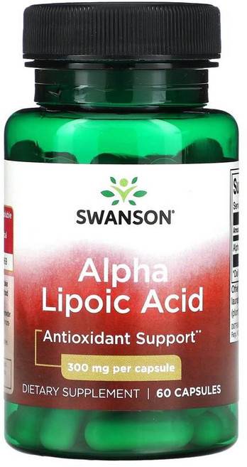 스완슨 알파리포산 300mg 60캡슐 R 리포산 Alpha Lipoic Acid, 1