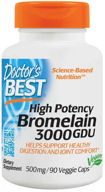 Doctor's BEST 鳳梨酵素植物膠囊, 90顆, 1罐